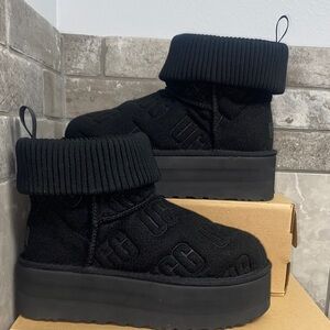 UGG CLASSIC MINI PLATFORM FELTED